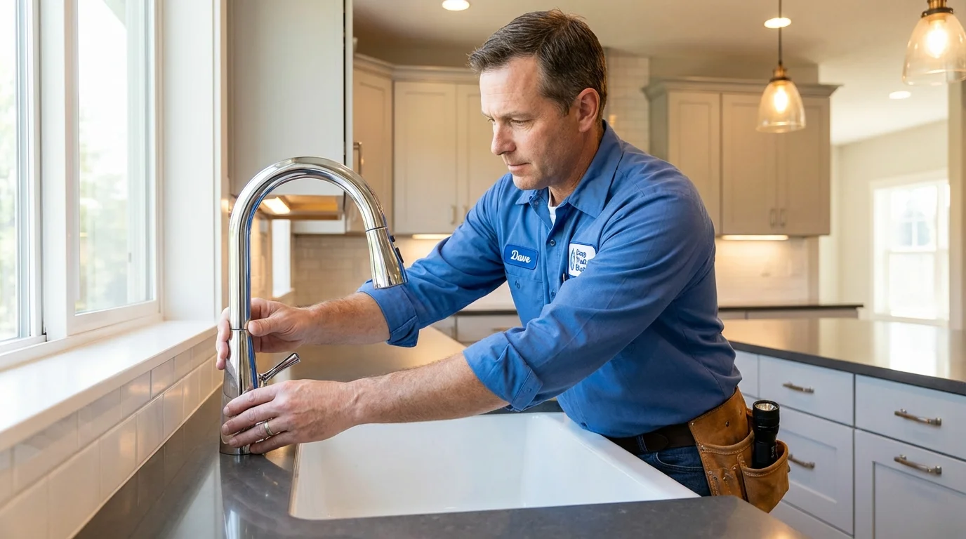 Kitchen faucet installation by Johns Plumbing LLC in Rincon